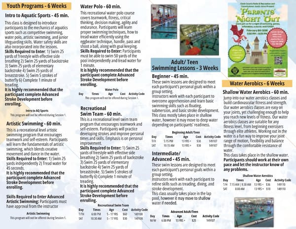 Clark County Parks and Recreation Catalog Fall - Page 6