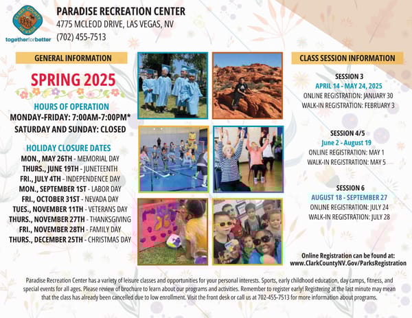 Clark County Parks & Recreation Spring Brochre - Page 42