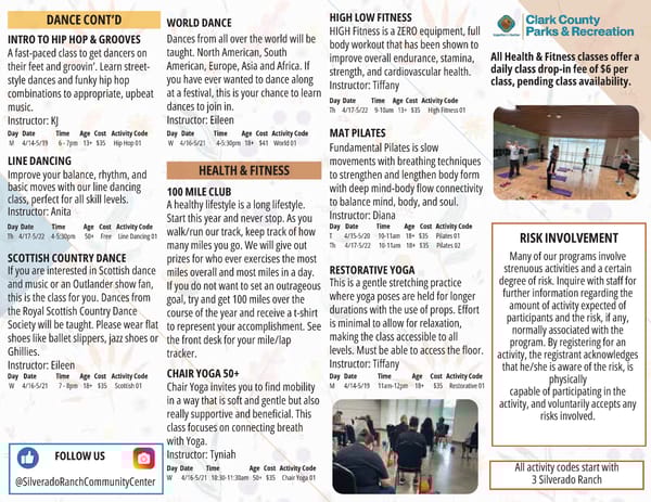 Clark County Parks & Recreation Spring Brochre - Page 52