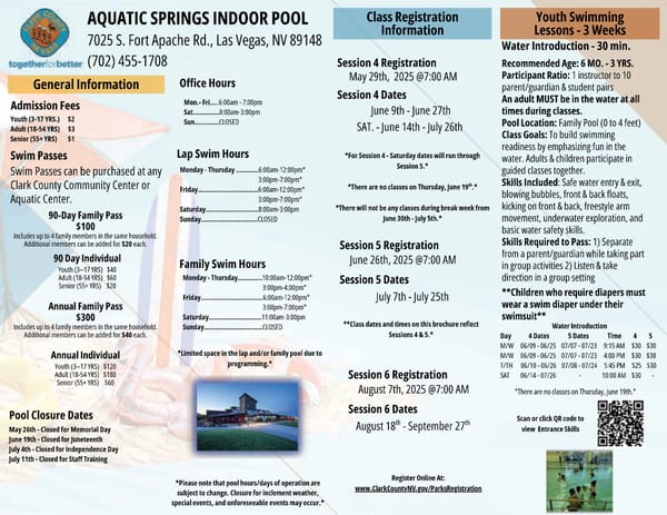 Clark County Parks & Recreation 2025 Summer Brochure - Page 2