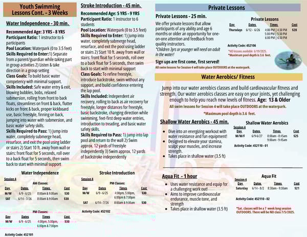 Clark County Parks & Recreation 2025 Summer Brochure - Page 9
