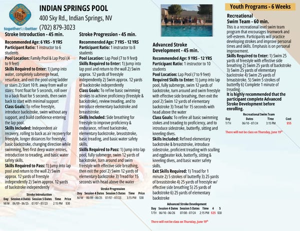 Clark County Parks & Recreation 2025 Summer Brochure - Page 15