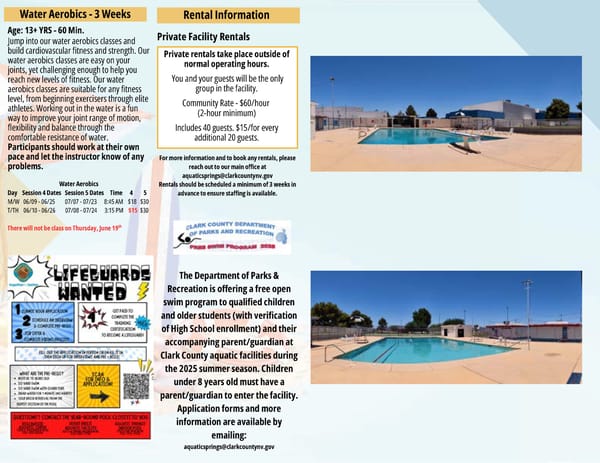 Clark County Parks & Recreation 2025 Summer Brochure - Page 16