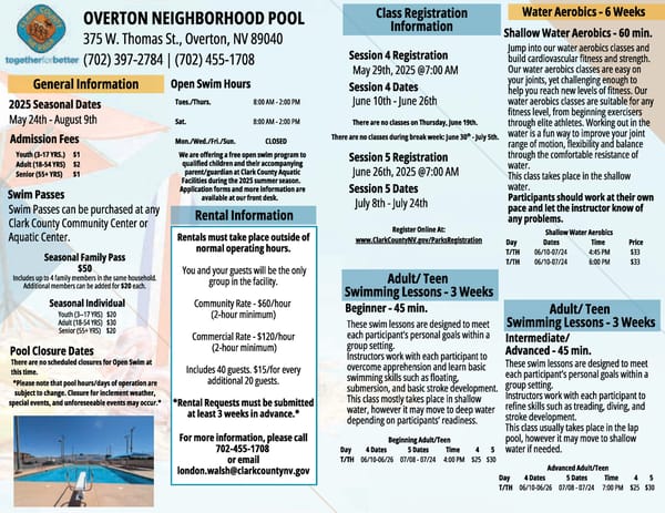 Clark County Parks & Recreation 2025 Summer Brochure - Page 19
