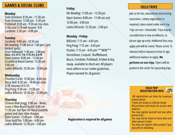 Clark County Parks & Recreation 2025 Summer Brochure - Page 33