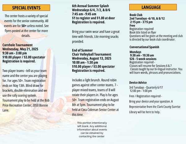 Clark County Parks & Recreation 2025 Summer Brochure - Page 34