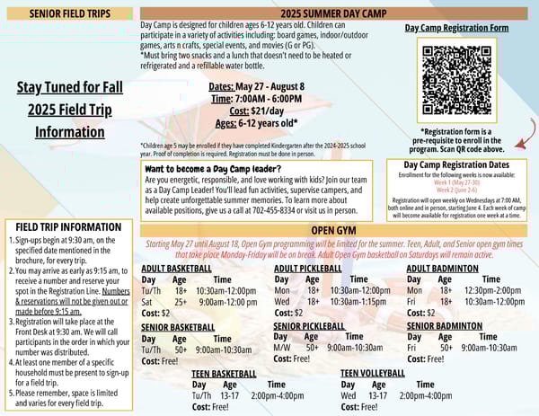 Clark County Parks & Recreation 2025 Summer Brochure - Page 40
