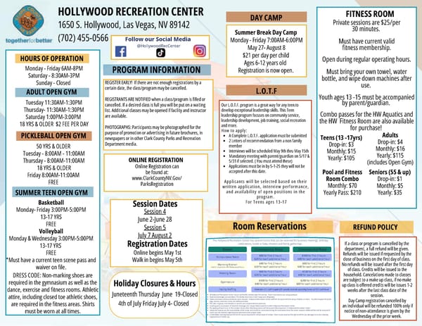 Clark County Parks & Recreation 2025 Summer Brochure - Page 43