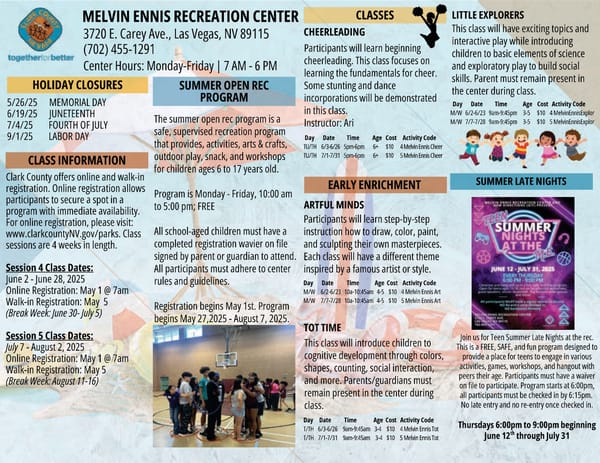 Clark County Parks & Recreation 2025 Summer Brochure - Page 48