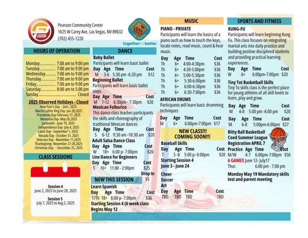 Clark County Parks & Recreation 2025 Summer Brochure - Page 62