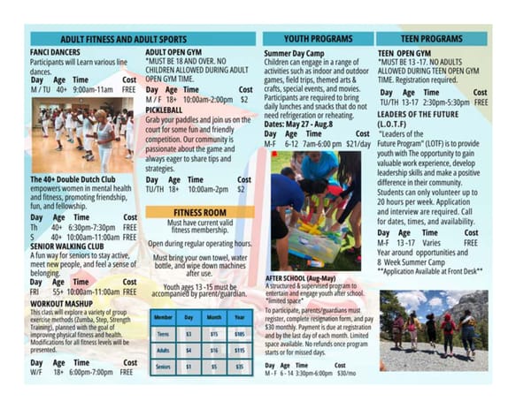Clark County Parks & Recreation 2025 Summer Brochure - Page 63