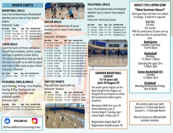 Clark County Parks & Recreation 2025 Summer Brochure - Page 70