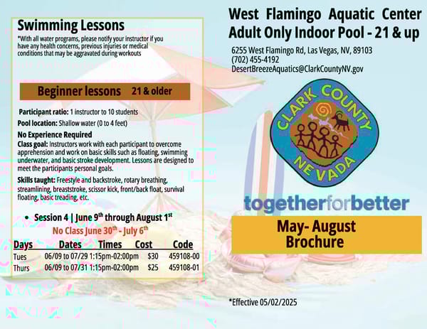 Clark County Parks & Recreation 2025 Summer Brochure - Page 74