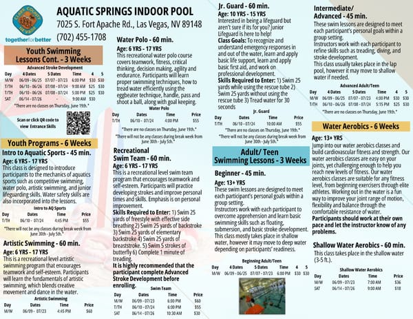 Clark County Parks & Recreation 2025 Summer Brochure - Page 6