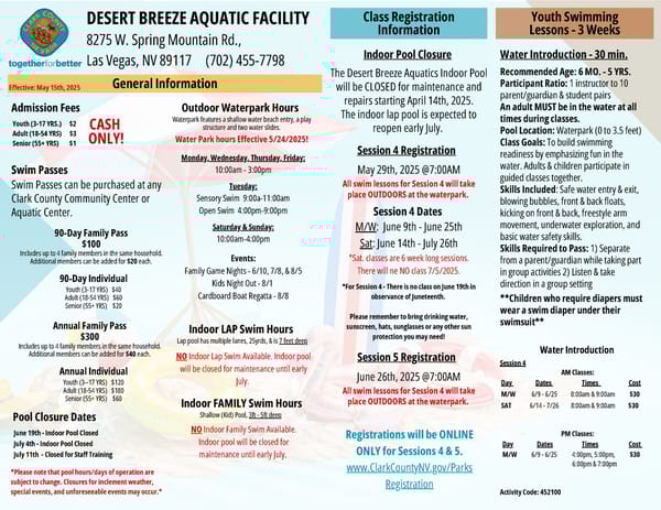 Clark County Parks & Recreation 2025 Summer Brochure - Page 10