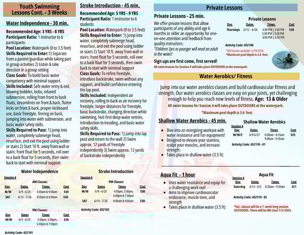 Clark County Parks & Recreation 2025 Summer Brochure - Page 11