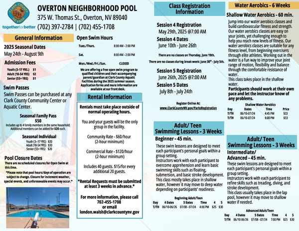 Clark County Parks & Recreation 2025 Summer Brochure - Page 21