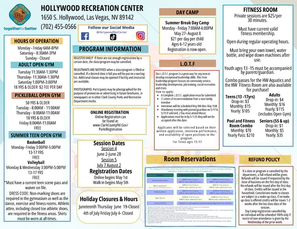 Clark County Parks & Recreation 2025 Summer Brochure - Page 36