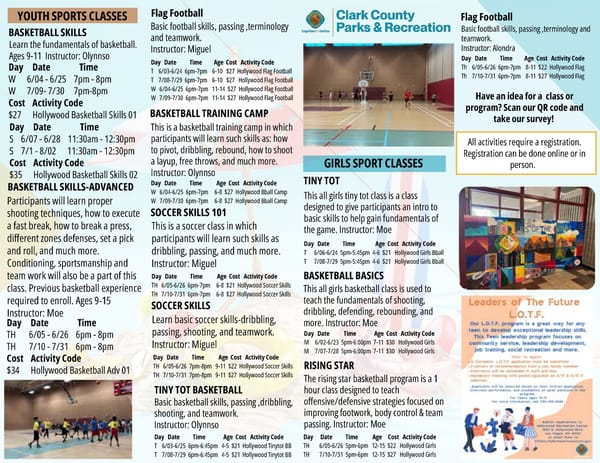 Clark County Parks & Recreation 2025 Summer Brochure - Page 40