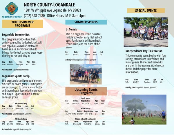 Clark County Parks & Recreation 2025 Summer Brochure - Page 43