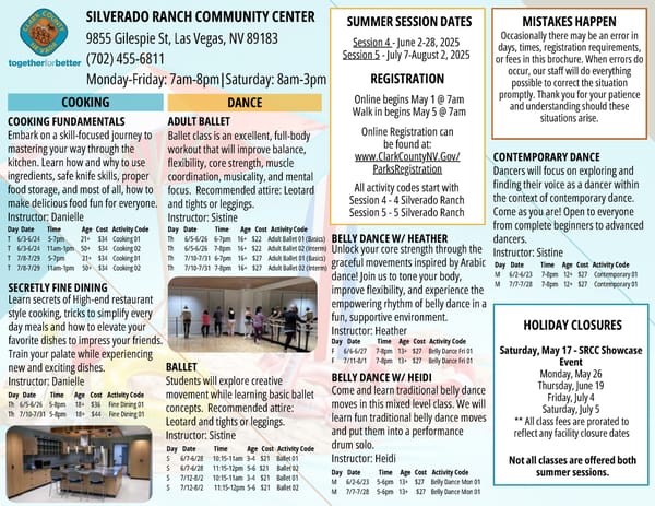 Clark County Parks & Recreation 2025 Summer Brochure - Page 57