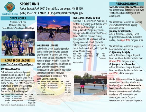 Clark County Parks & Recreation 2025 Summer Brochure - Page 86