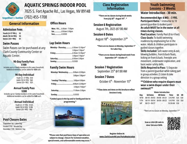 Clark County Parks & Recreation Brochure - Page 3