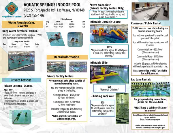 Clark County Parks & Recreation Brochure - Page 6