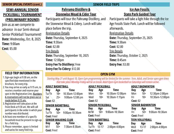 Clark County Parks & Recreation Brochure - Page 27