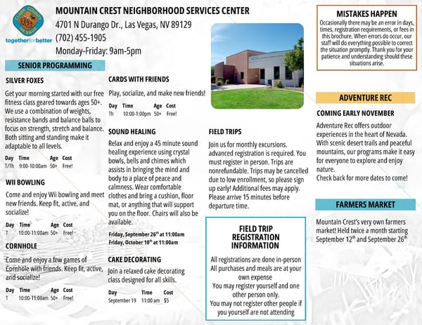 Clark County Parks & Recreation Brochure - Page 31