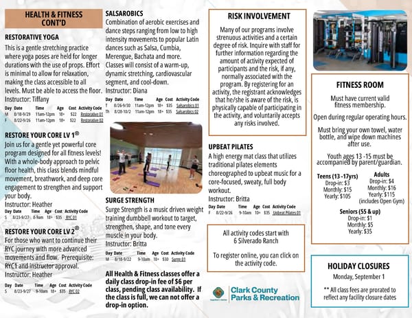 Clark County Parks & Recreation Brochure - Page 44
