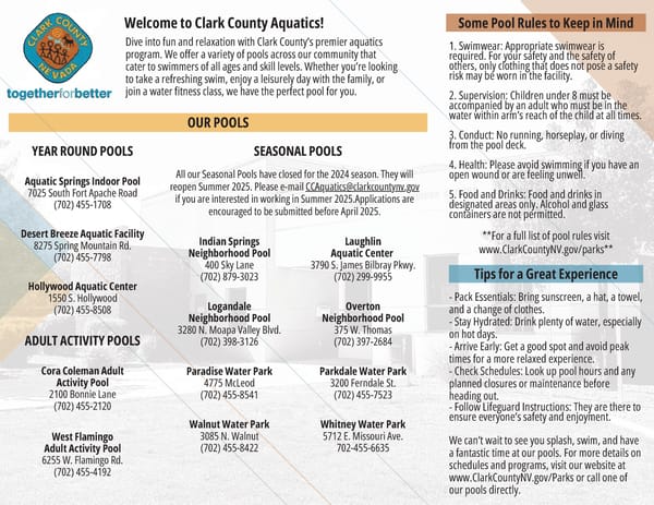 Clark County Parks & Recreation Winter 2025 Brochure - Page 3