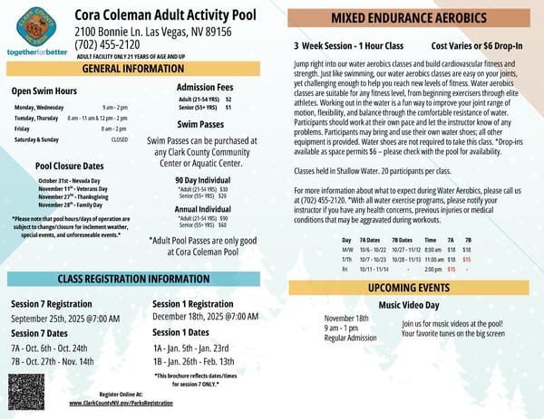 Clark County Parks & Recreation Winter 2025 Brochure - Page 8