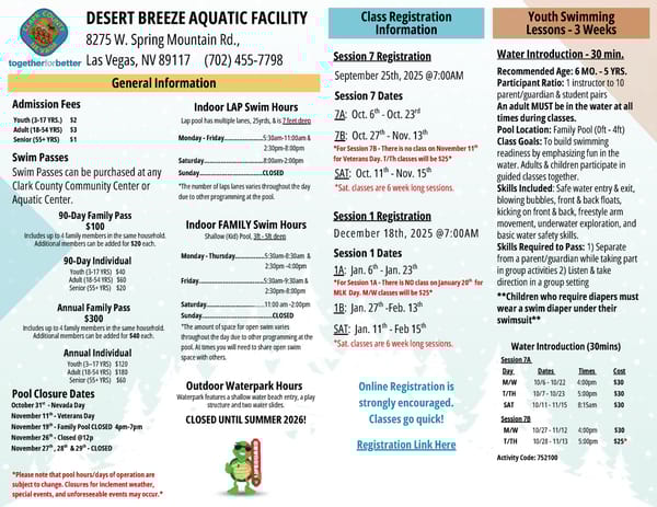 Clark County Parks & Recreation Winter 2025 Brochure - Page 10