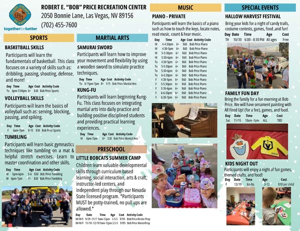 Clark County Parks & Recreation Winter 2025 Brochure - Page 19