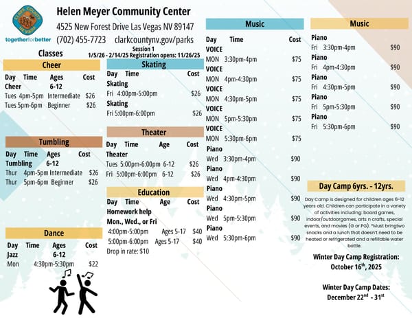 Clark County Parks & Recreation Winter 2025 Brochure - Page 29