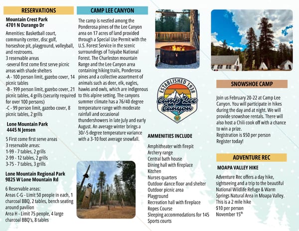 Clark County Parks & Recreation Winter 2025 Brochure - Page 39