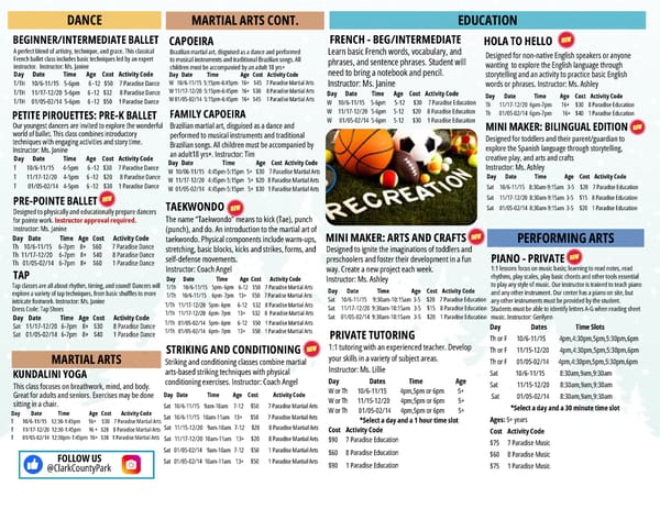 Clark County Parks & Recreation Winter 2025 Brochure - Page 43
