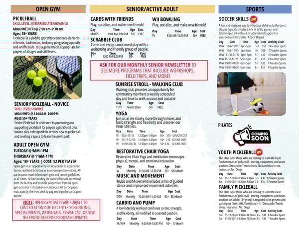 Clark County Parks & Recreation Winter 2025 Brochure - Page 44