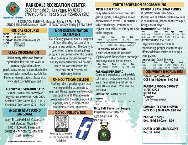 Clark County Parks & Recreation Winter 2025 Brochure - Page 48