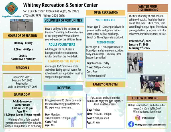 Clark County Parks & Recreation Winter 2025 Brochure - Page 55