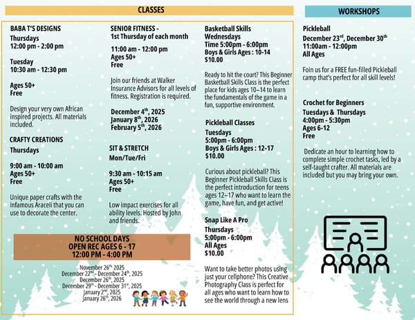 Clark County Parks & Recreation Winter 2025 Brochure - Page 57