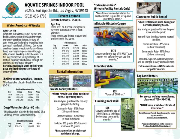Clark County Parks & Recreation Winter 2025 Brochure - Page 6