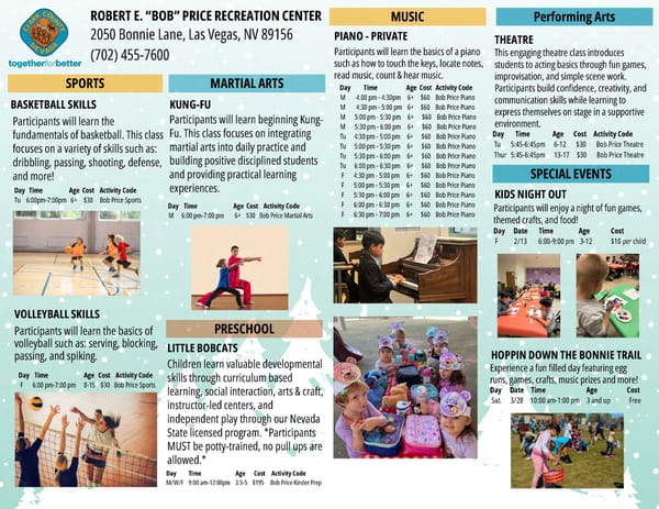 Clark County Parks & Recreation Winter 2025 Brochure - Page 19