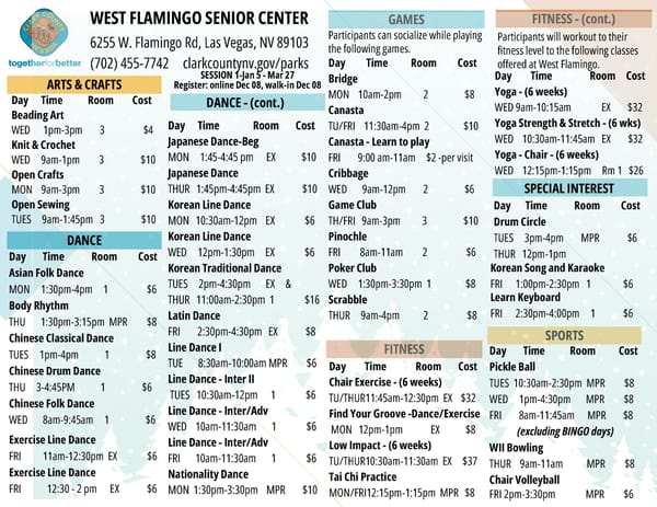 Clark County Parks & Recreation Winter 2025 Brochure - Page 27