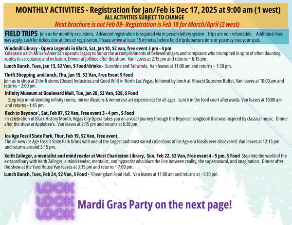 Clark County Parks & Recreation Winter 2025 Brochure - Page 28