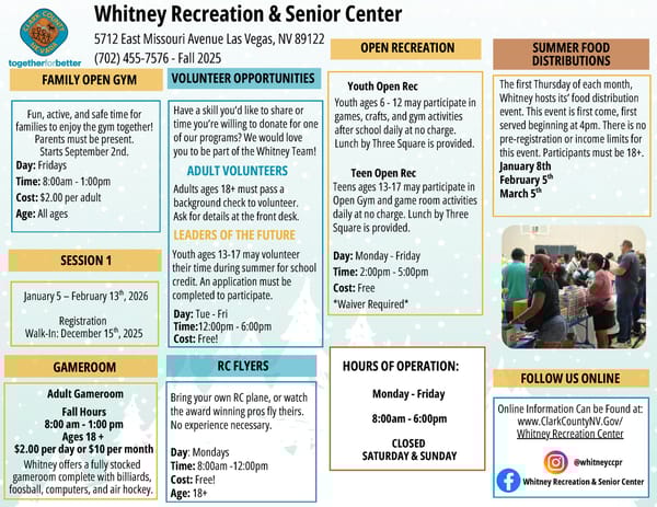 Clark County Parks & Recreation Winter 2025 Brochure - Page 32