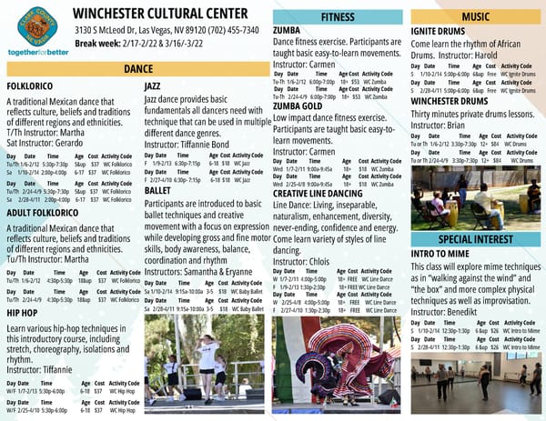 Clark County Parks & Recreation Winter 2025 Brochure - Page 37